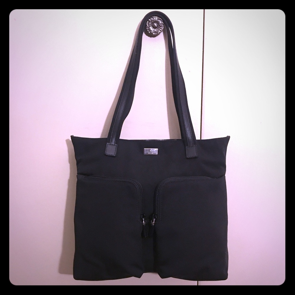 GUCCI BLACK CLASSIC NYLON HANDBAG